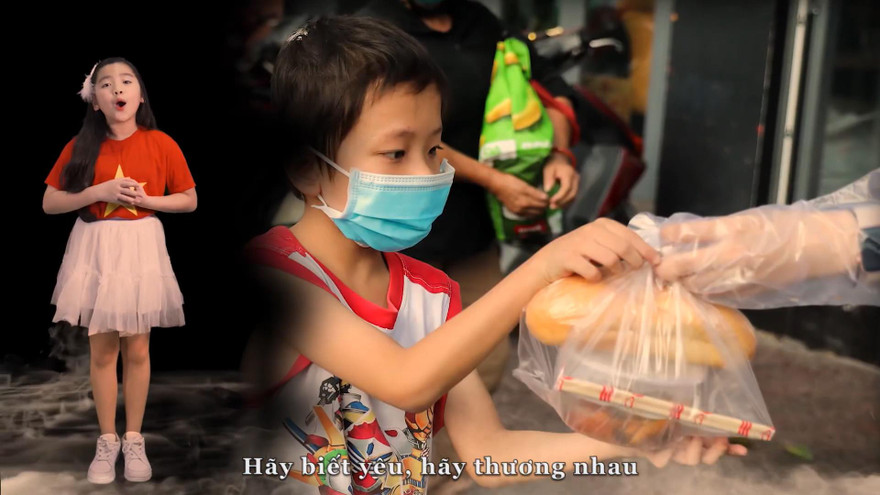 Thí sinh Lưu Hoàng Yến Nhi thể hiện bài Hộp cơm từ thiện