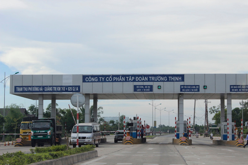 Trạm thu phí BOT Quảng Trị. Ảnh: H.T