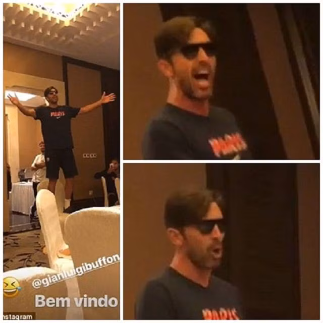 Buffon trổ tài làm ca sĩ khiến cầu thủ PSG ngỡ ngàng