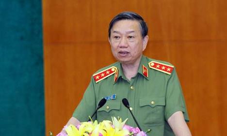 Bộ trưởng Tô Lâm. 