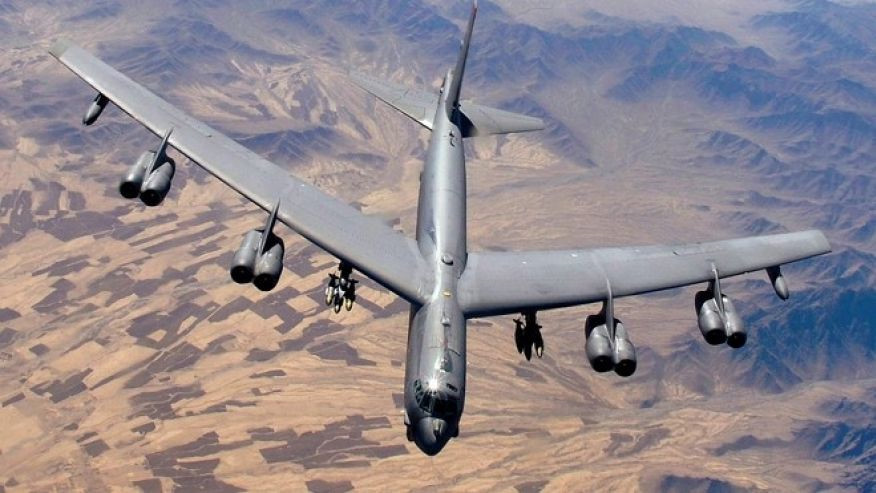 Máy bay ném bom B-52. Ảnh: US Air Force