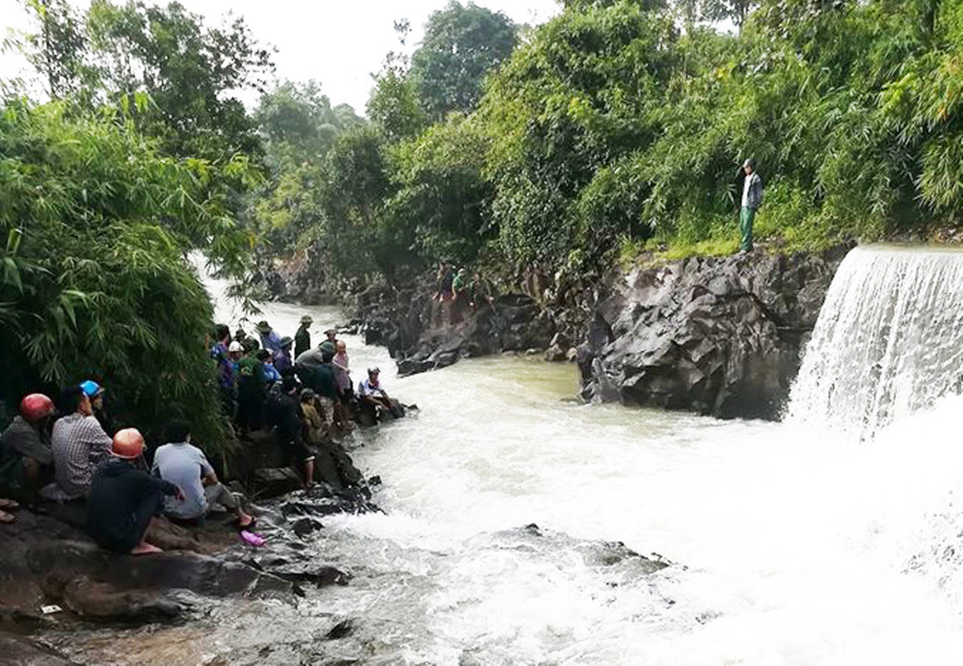 Suối Đục nơi Quyết bị dòng nước xiết cuốn trôi