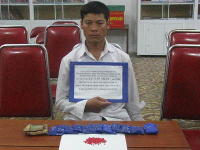 Lữ Văn Mười cùng tang vật