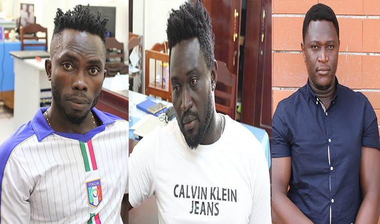 Các đối tượng người nước ngoài tại cơ quan điều tra.