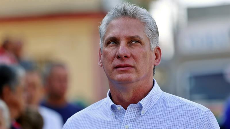 Tân Chủ tịch Hội đồng Nhà nước Cuba - Miguel Diaz-Canel. Ảnh: Aljazeera