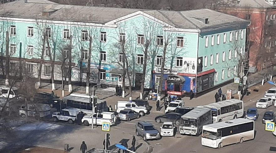 Toà nhà nơi xảy ra vụ tấn công. Ảnh: Sputnik