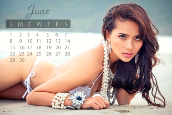 Phan Như Thảo mặc bikini gợi cảm trong bộ ảnh lịch