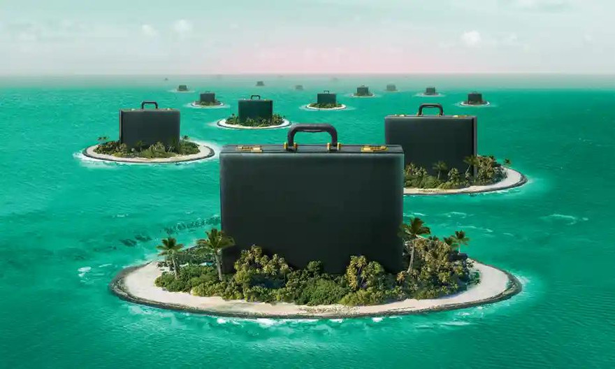 Tài liệu Pandora tiết lộ thế giới tài chính ngầm dành cho hàng trăm người giàu có khắp thế giới có tài sản ở các thiên đường thuế. Ảnh Minh họa: Guardian. 