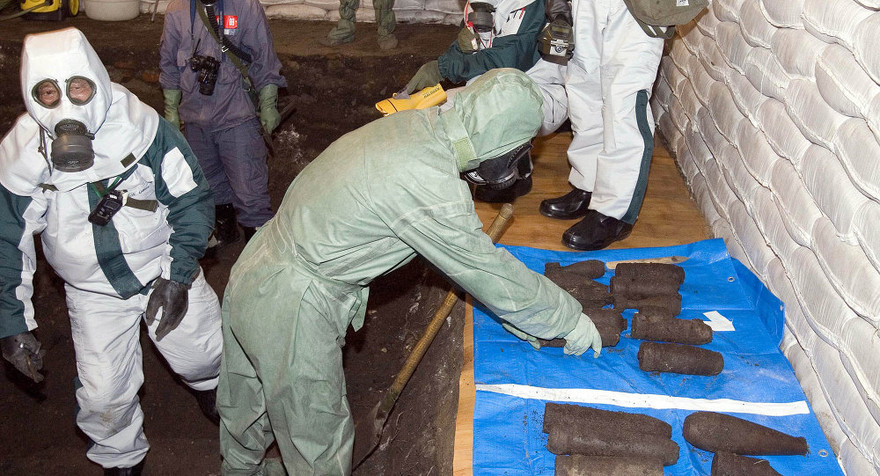 Chuyên gia vũ khí hóa học. Ảnh minh họa: Sputnik