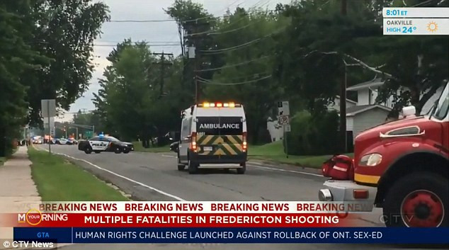 Hiện trường vụ xả súng. Ảnh: Daily Mail