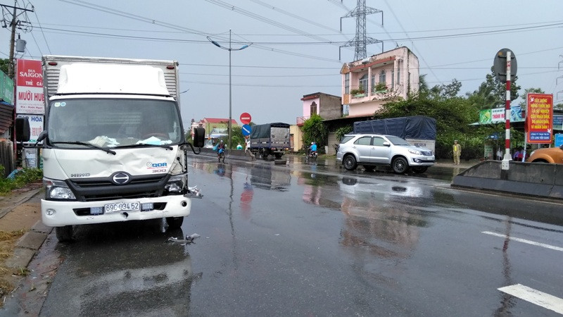 Hiện trường vụ tai nạn.