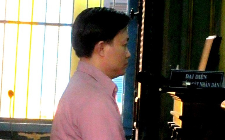 Tiến Thắng tại phiên tòa phúc thẩm ngày 25/2. Ảnh: Tân Châu