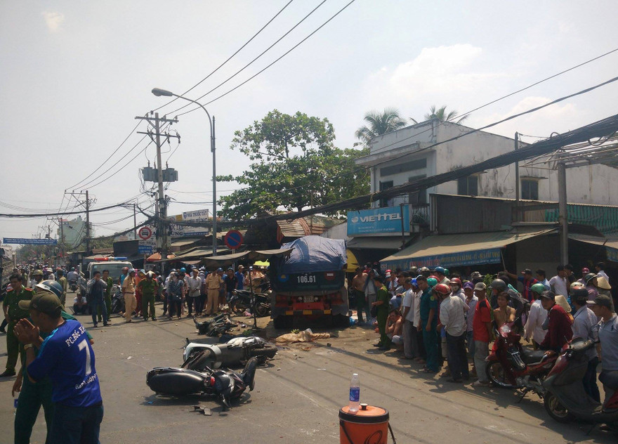 Hiện trường tai nạn.