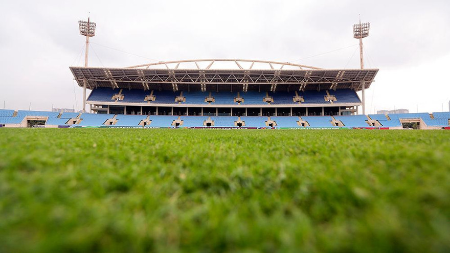 Mặt cỏ sân vận động Quốc gia Mỹ Đình ra sao trước trận đấu Việt Nam - Nhật Bản?