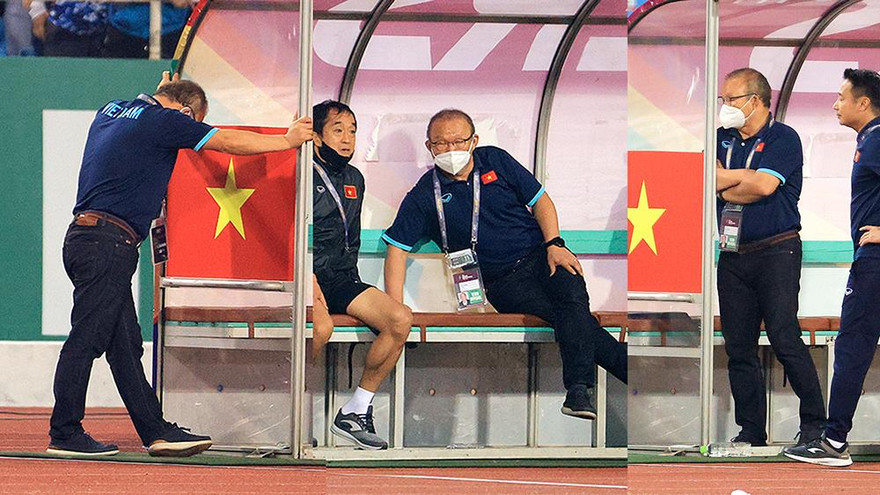 Muôn kiểu trạng thái của thầy Park trong trận Việt Nam-Nhật Bản trên sân Mỹ Đình