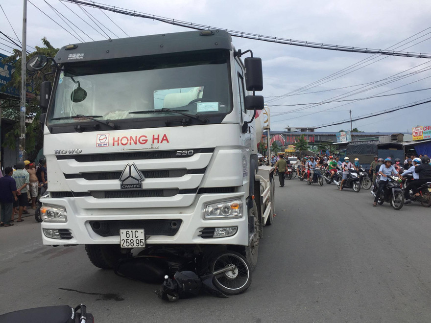 Hiện trường tai nạn.