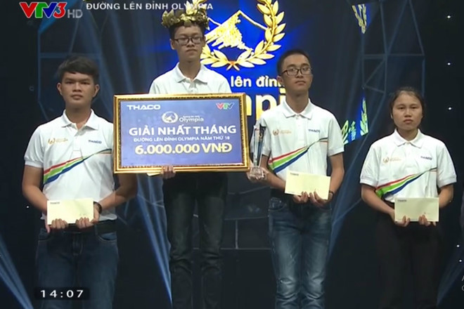 Lộ diện người chiến thắng 'mặt lạnh' của cuộc thi tháng Olympia