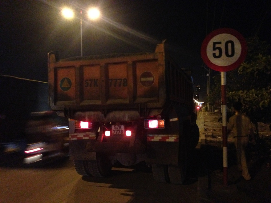 Hiện trường vụ tai nạn.