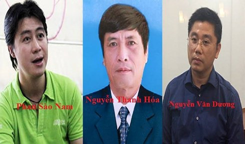 Một số bị can vừa bị bắt tạm giam trong đường dây đánh bạc.