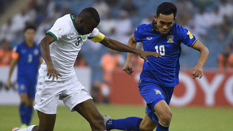 Thái Lan thua đậm Saudi Arabia 