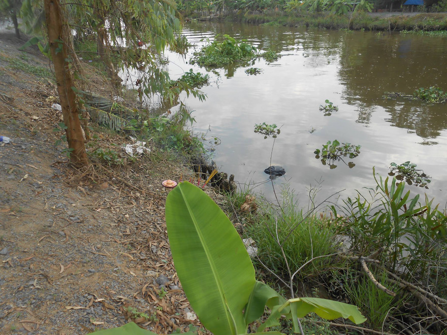 Hiện trường phát hiện thi thể người đàn ông.