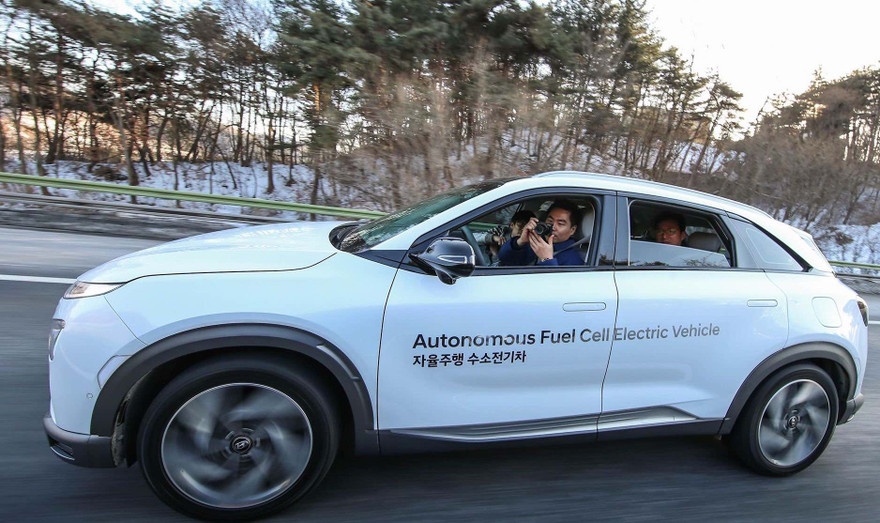 Chiếc xe vừa thử nghiệm thành công tại Hàn Quốc.