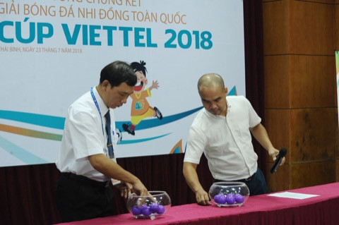 16 đội bóng tranh tài tại Giải bóng đá Nhi đồng toàn quốc 2018