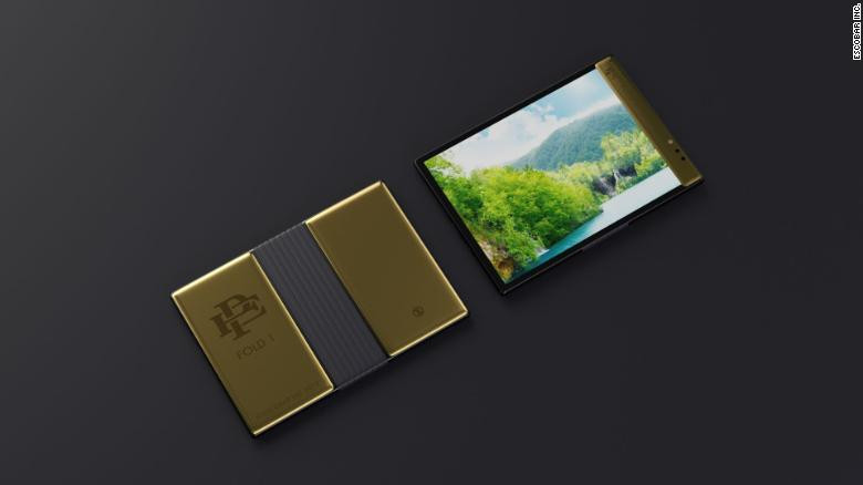 Màn hình Escobar Fold 1 được làm từ loại plastic độc quyền “khiến nó hầu như không thể phá vỡ”. Ảnh: Escobar Inc.