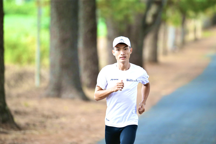 Hoàng Nguyên Thanh (Bình Phước) là ứng cử viên marathon số 1. Ảnh: Như Ý