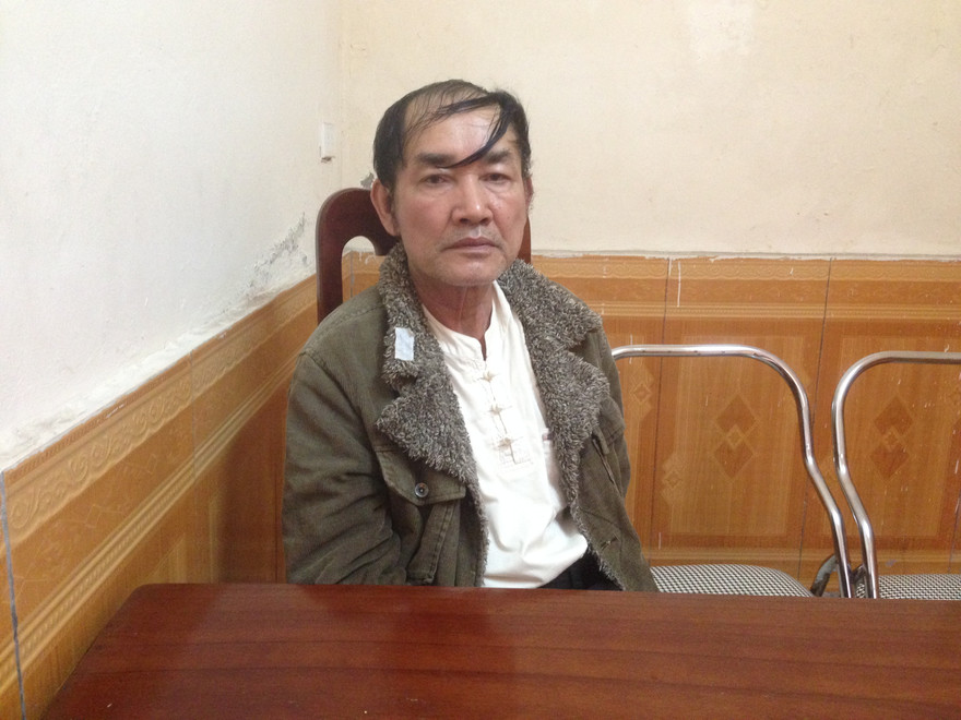 Trương Phúc Hưng tại cơ quan công an. Ảnh: TQ