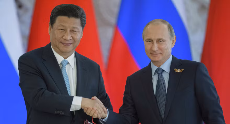 Chủ tịch Trung Quốc Tập Cận Bình (trái) và Tổng thống Nga Vladimir Putin (phải). Ảnh: Sputnik News