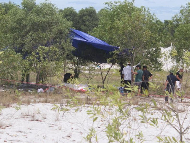 Hiện trường nơi tìm thấy thi thể cháu Nghĩa