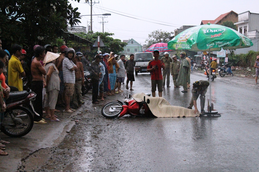 Hiện trường tai nạn.