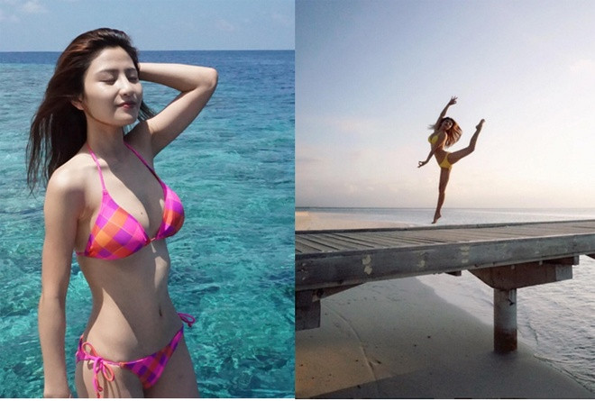 Mỹ nhân Hong Kong khoe sắc với bikini