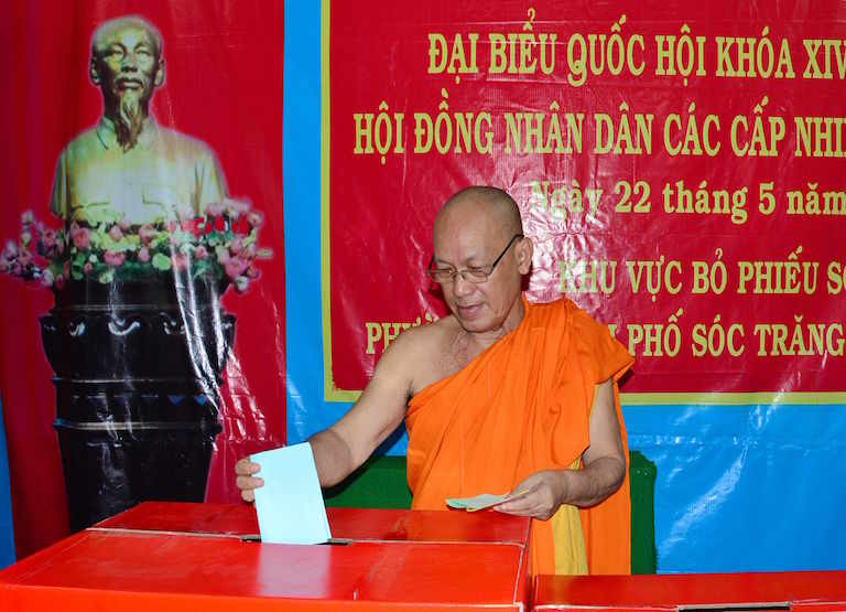 Cử tri Sóc Trăng nô nức đi bầu cử