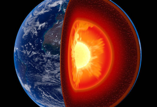 Hình ảnh cắt lớp của Trái đất