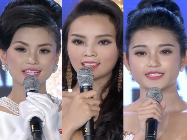 Kỳ Duyên, Huyền My, Diễm Trang đã thi ứng xử như thế nào?