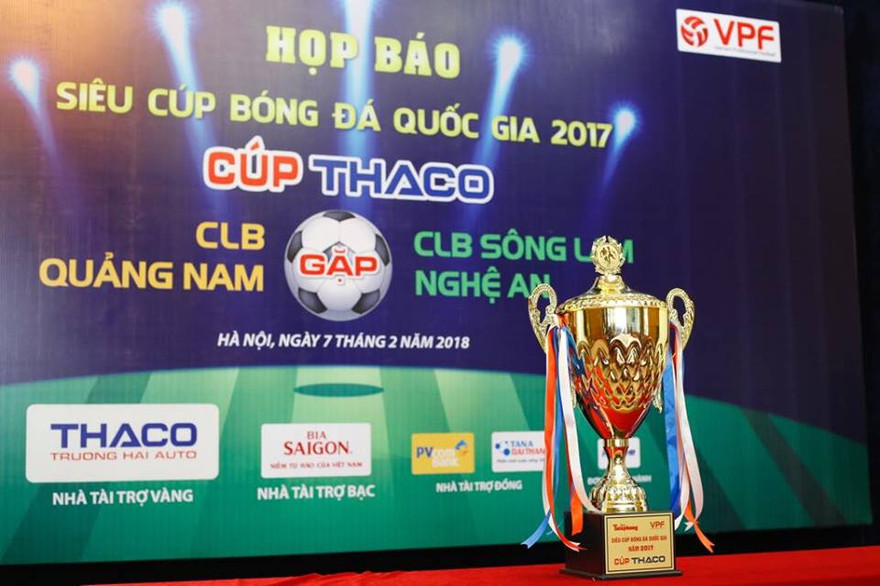 300 triệu đồng tiền thưởng cho đội đoạt Siêu Cúp