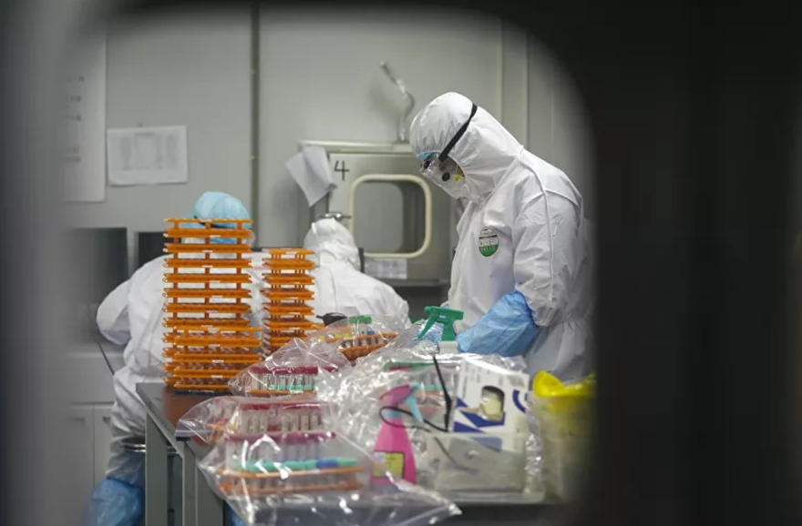 Phòng thí nghiệm virus ở Vũ Hán. Ảnh: AP