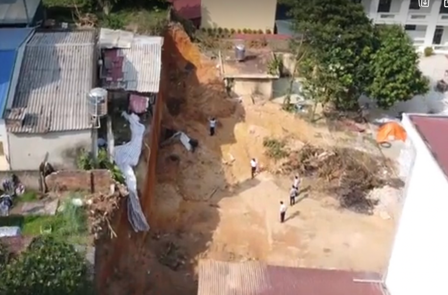 Hiện trường vụ tai nạn. Ảnh: N.L