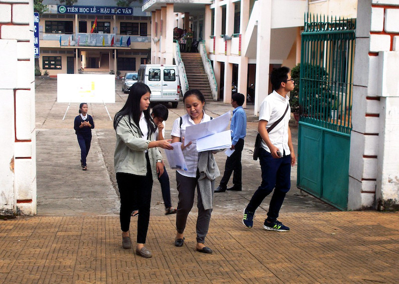 Các thí sinh thi PTTH 2016 ở Gia Lai