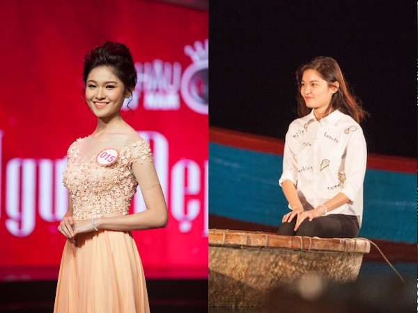 Thí sinh HHVN 2016 Thùy Dung 'dạn dĩ trong đêm' ở Lý Sơn