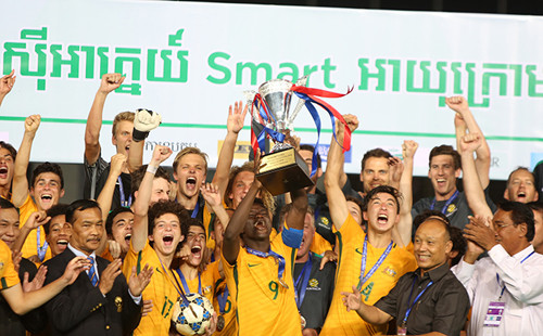 U16 Australia lội ngược dòng đánh bại U16 Việt Nam, giành chức vô địch U16 Đông Nam Á. Ảnh: Đức Đồng