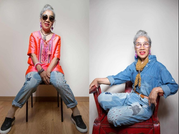 Ngỡ ngàng cụ bà 80 tuổi có gout thời trang sành điệu