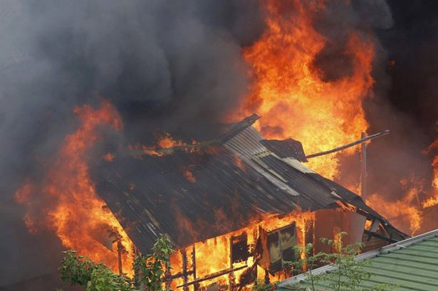 Hiện trường đám cháy