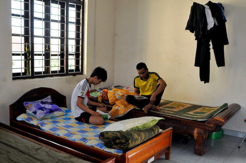 Thí sinh trọ tại trụ sở công an