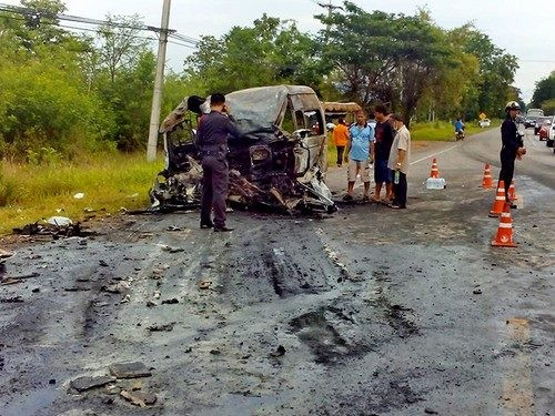 Hiện trường vụ tai nạn. Ảnh: CTV.