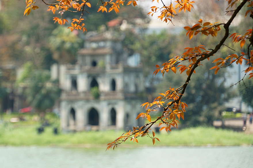 Hà Nội rực rỡ nắng vàng trong tiết trời cuối xuân