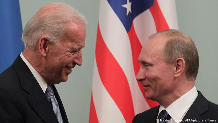 Tổng thống Mỹ Joe Biden và Tổng thống Nga Vladimir Putin. Ảnh: EPA
