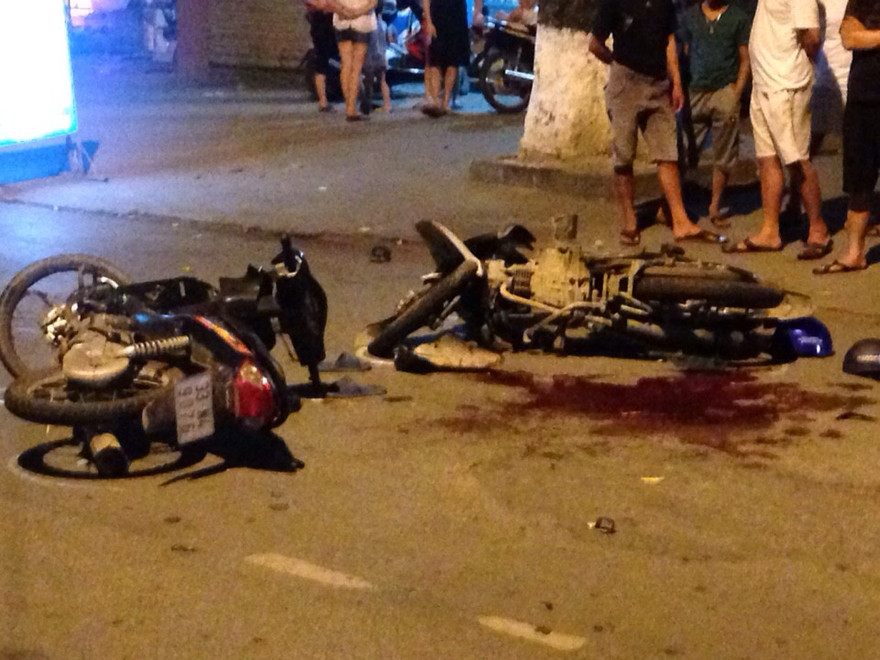 Hiện trường vụ tai nạn. Ảnh: ĐV